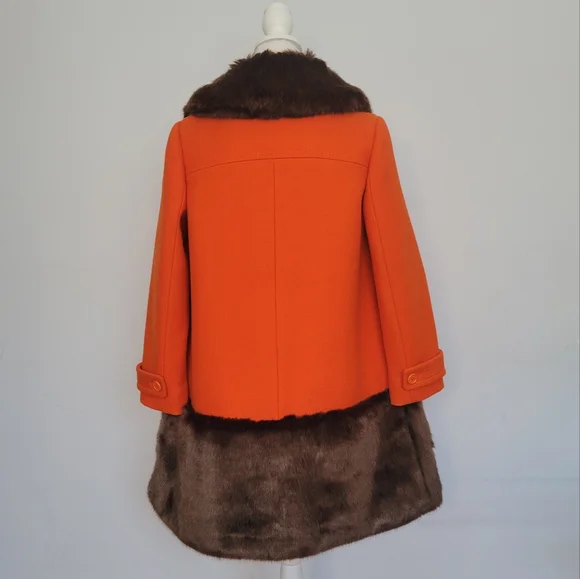 Kate Spade Allie Faux Fur Trimmed Duffel Coat - Picture 4 of 15